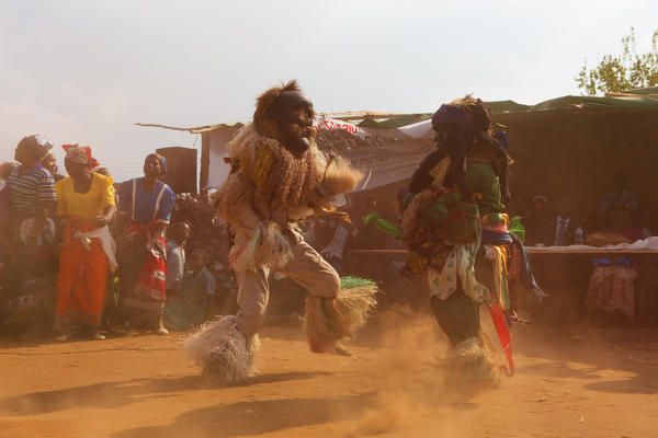 Africa,Malawi,Lilongwe district.
Traditional masks of Malawi