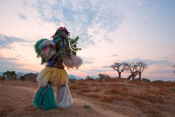 Africa,Malawi,Lilongwe district.
Traditional masks of Malawi