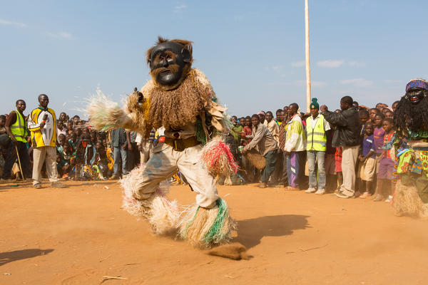 Africa,Malawi,Lilongwe district.
Traditional masks of Malawi