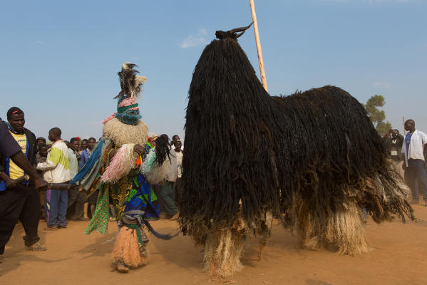 Africa,Malawi,Lilongwe district.
Traditional masks of Malawi