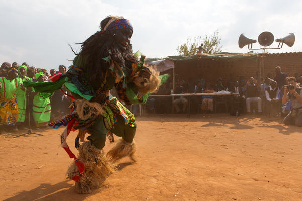 Africa,Malawi,Lilongwe district.
Traditional masks of Malawi