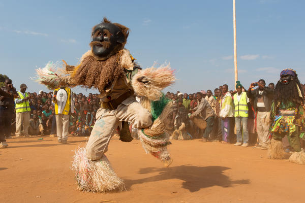 Africa,Malawi,Lilongwe district.
Traditional masks of Malawi