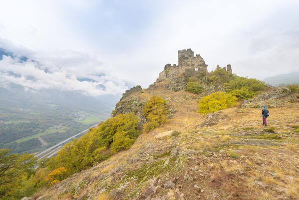 Cly castle, Saint-Denis, Aosta Valley, Italian alps, Italy