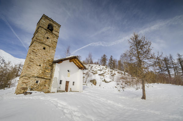 Kiri's church (Gressoney Valley, Aosta Valley, Italian alps)