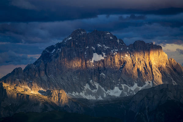 Civetta at sunset. Veneto, Italy.