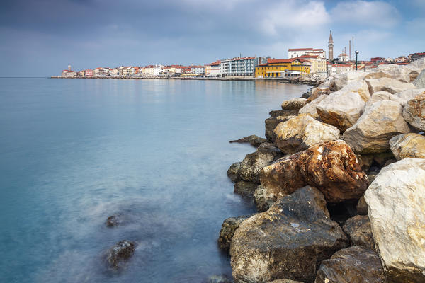 View of the Piran promenade, Primorska, Istria, Adriatic Coast, Slovenia