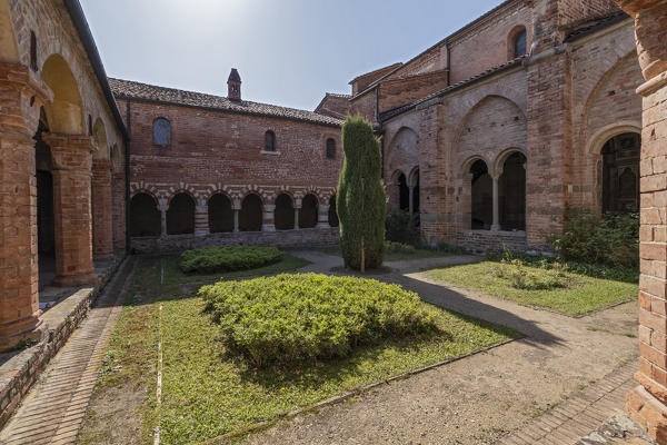 Monferrato, Asti district, Albugnano,Piedmont, Italy. Abbey of Vezzolano
