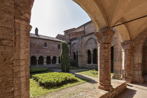 Monferrato, Asti district, Albugnano,Piedmont, Italy. Abbey of Vezzolano
