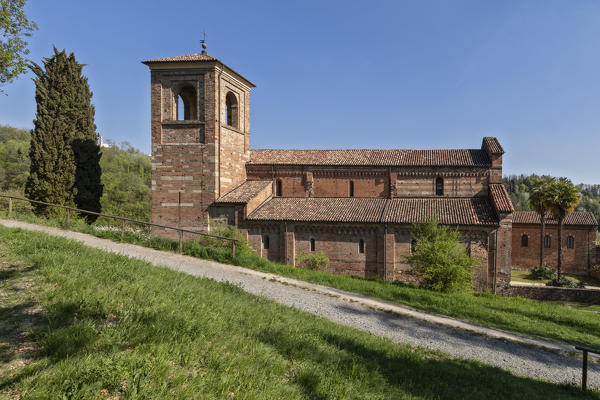 Monferrato, Asti district, Albugnano,Piedmont, Italy. Abbey of Vezzolano
