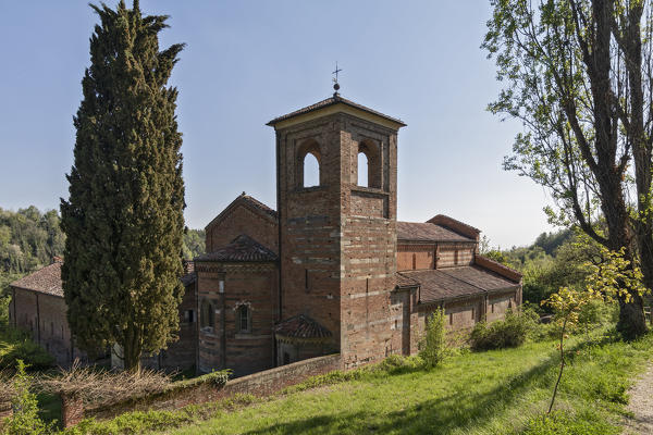 Monferrato, Asti district, Albugnano,Piedmont, Italy. Abbey of Vezzolano
