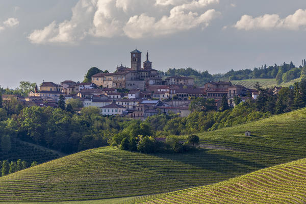 Monferrato, Asti district, Piedmont, Italy. Landscapes of the Monferrato wine region, Grazzano Badoglio village