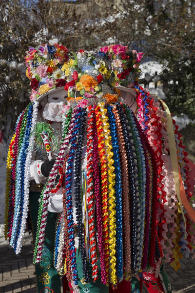 Aosta valley, Allein, Italy. Alpine carnival Coumba Freida