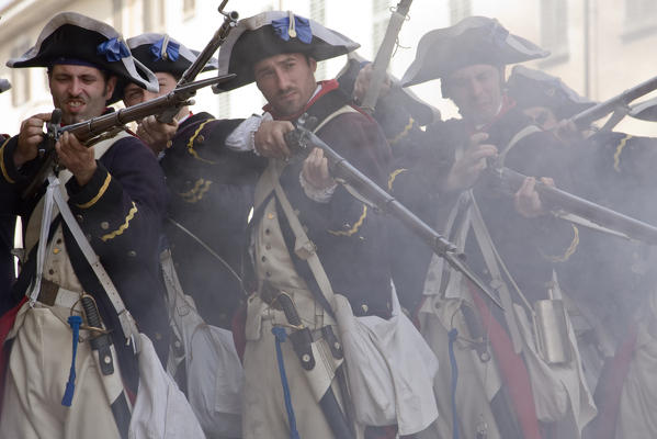 Cherasco,Cuneo,Langhe,Piedmont,Italy. Cherasco historical reenactment