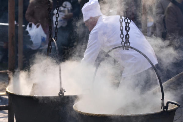 Borgosesia,Vercelli,Piedmont,Italy. Traditional Mercu Scurot 