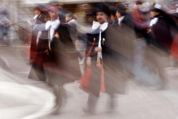 Borgosesia,Vercelli,Piedmont,Italy. Traditional Mercu Scurot 