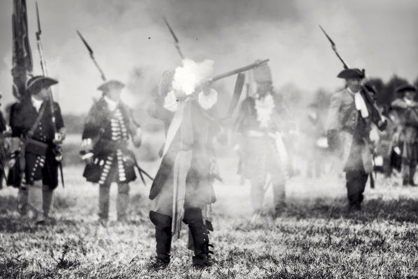 Volvera,Turin,Piedmont,Italy. Battle of Marsaglia historical reenactment