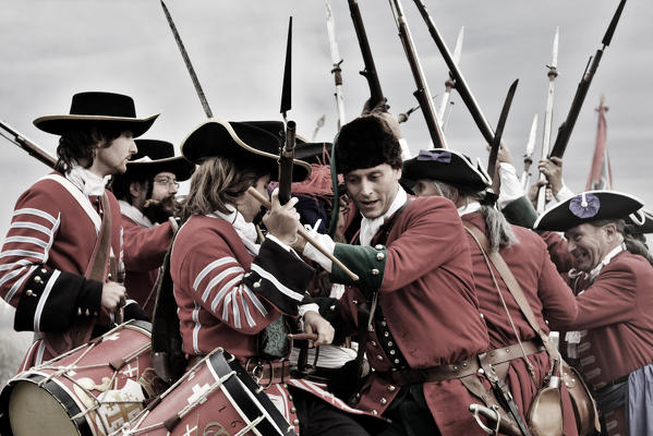 Volvera,Turin,Piedmont,Italy. Battle of Marsaglia historical reenactment