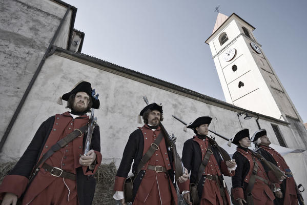 Volvera,Turin,Piedmont,Italy. Battle of Marsaglia historical reenactment