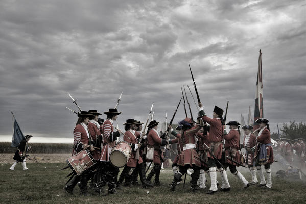 Volvera,Turin,Piedmont,Italy. Battle of Marsaglia historical reenactment