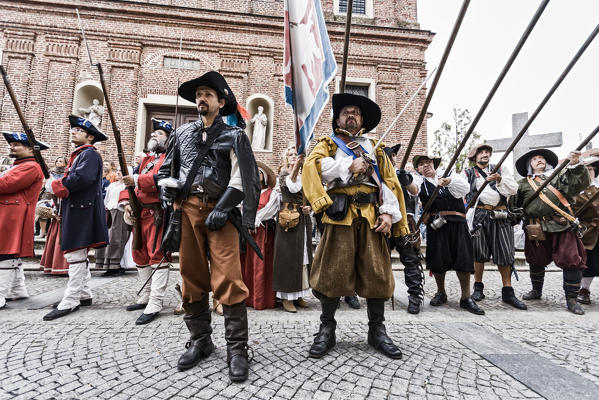 Volvera,Turin,Piedmont,Italy. Battle of Marsaglia historical reenactment