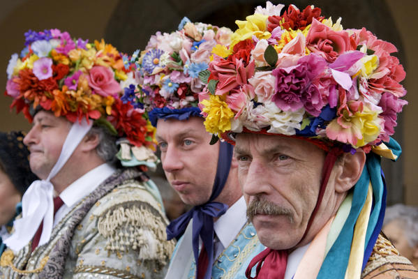 Susa valley,Giaglione,Turin,Piedmont,Italy. Alpine carnival Spadonari di Giaglione