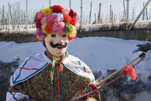 Rocca Grimalda,Alessandria,Piedmont,Italy.Traditional carnival La Lachera of Rocca Grimalda
