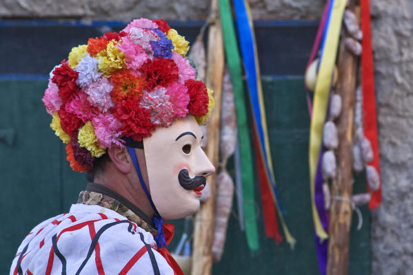 Rocca Grimalda,Alessandria,Piedmont,Italy.Traditional carnival La Lachera of Rocca Grimalda
