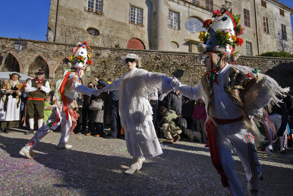 Rocca Grimalda,Alessandria,Piedmont,Italy.Traditional carnival La Lachera of Rocca Grimalda
