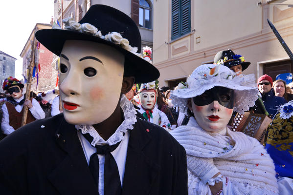 Rocca Grimalda,Alessandria,Piedmont,Italy.Traditional carnival La Lachera of Rocca Grimalda
