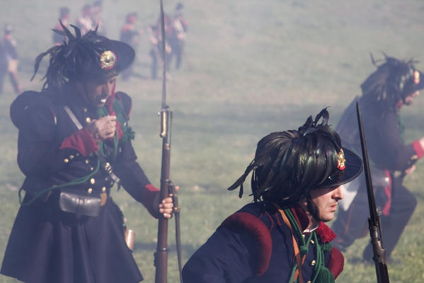 Novara,Piedmont,Italy. Battle of Novara historical reenactment