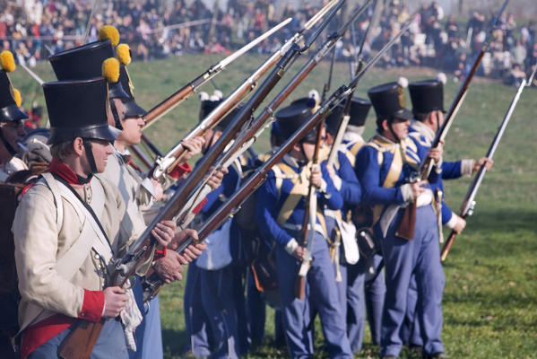 Novara,Piedmont,Italy. Battle of Novara historical reenactment