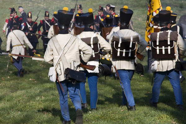 Novara,Piedmont,Italy. Battle of Novara historical reenactment