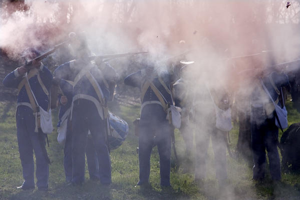 Novara,Piedmont,Italy. Battle of Novara historical reenactment