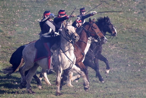 Novara,Piedmont,Italy. Battle of Novara historical reenactment