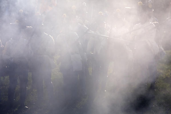 Novara,Piedmont,Italy. Battle of Novara historical reenactment