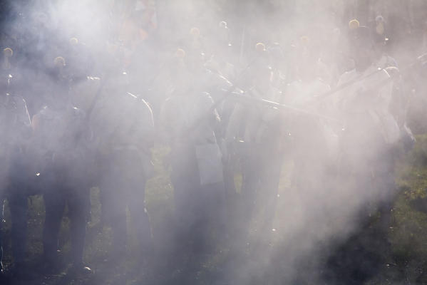 Novara,Piedmont,Italy. Battle of Novara historical reenactment