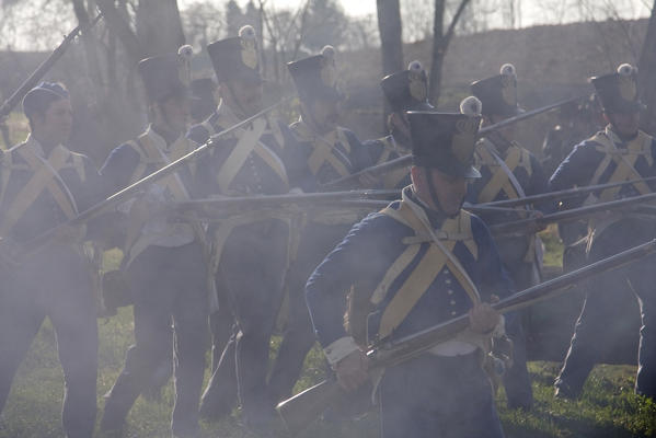 Novara,Piedmont,Italy. Battle of Novara historical reenactment