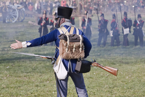 Novara,Piedmont,Italy. Battle of Novara historical reenactment