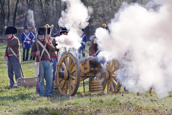 Novara,Piedmont,Italy. Battle of Novara historical reenactment