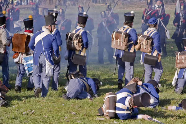 Novara,Piedmont,Italy. Battle of Novara historical reenactment