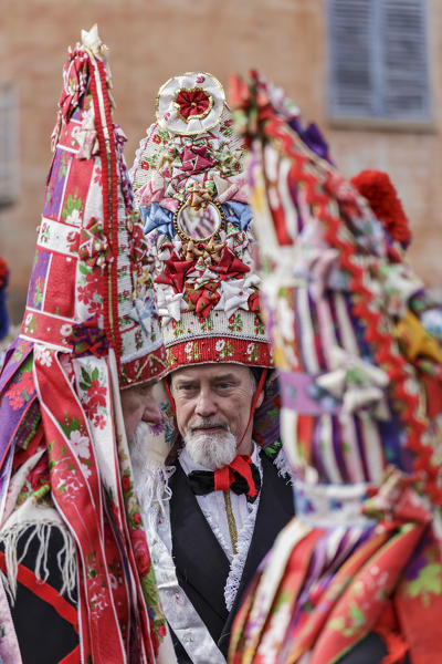 Varaita Valley (Valle Varaita), Cuneo, Sampeyre, Piedmont, Italy,Europe. Alpine historical carnival,  La Baio di Sampeyre