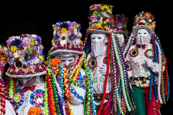 Aosta valley, Allein, Italy. Alpine carnival Coumba Freida