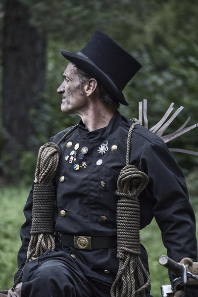 Vigezzo Valley, Santa Maria Maggiore, Verbania district, Piedmont, Italy.International Chimney sweepers gathering