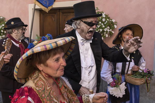 Vigezzo Valley, Santa Maria Maggiore, Verbania district, Piedmont, Italy.International Chimney sweepers gathering