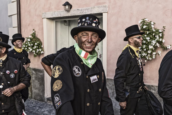 Vigezzo Valley, Santa Maria Maggiore, Verbania district, Piedmont, Italy.International Chimney sweepers gathering