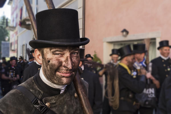 Vigezzo Valley, Santa Maria Maggiore, Verbania district, Piedmont, Italy.International Chimney sweepers gathering