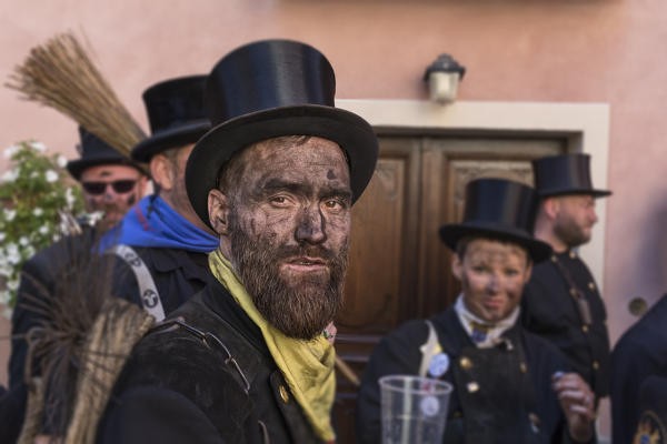 Vigezzo Valley, Santa Maria Maggiore, Verbania district, Piedmont, Italy.International Chimney sweepers gathering