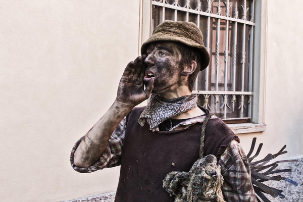 Vigezzo Valley, Santa Maria Maggiore, Verbania district, Piedmont, Italy.International Chimney sweepers gathering