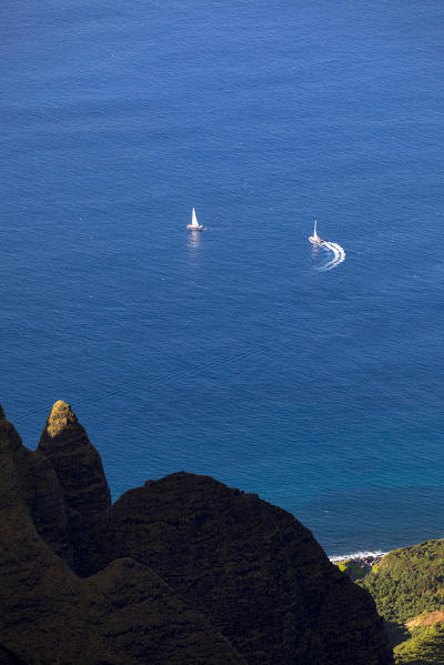 Na Pali coast State wilderness Area, north western side of Kauai island, Hawaii, USA