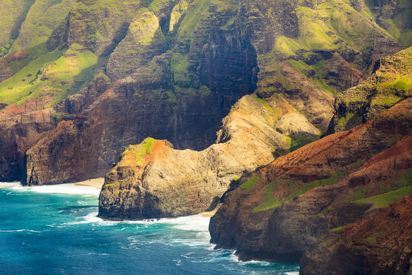 Na Pali coast State Wilderness area, north western side of Kauai island, Hawaii, USA